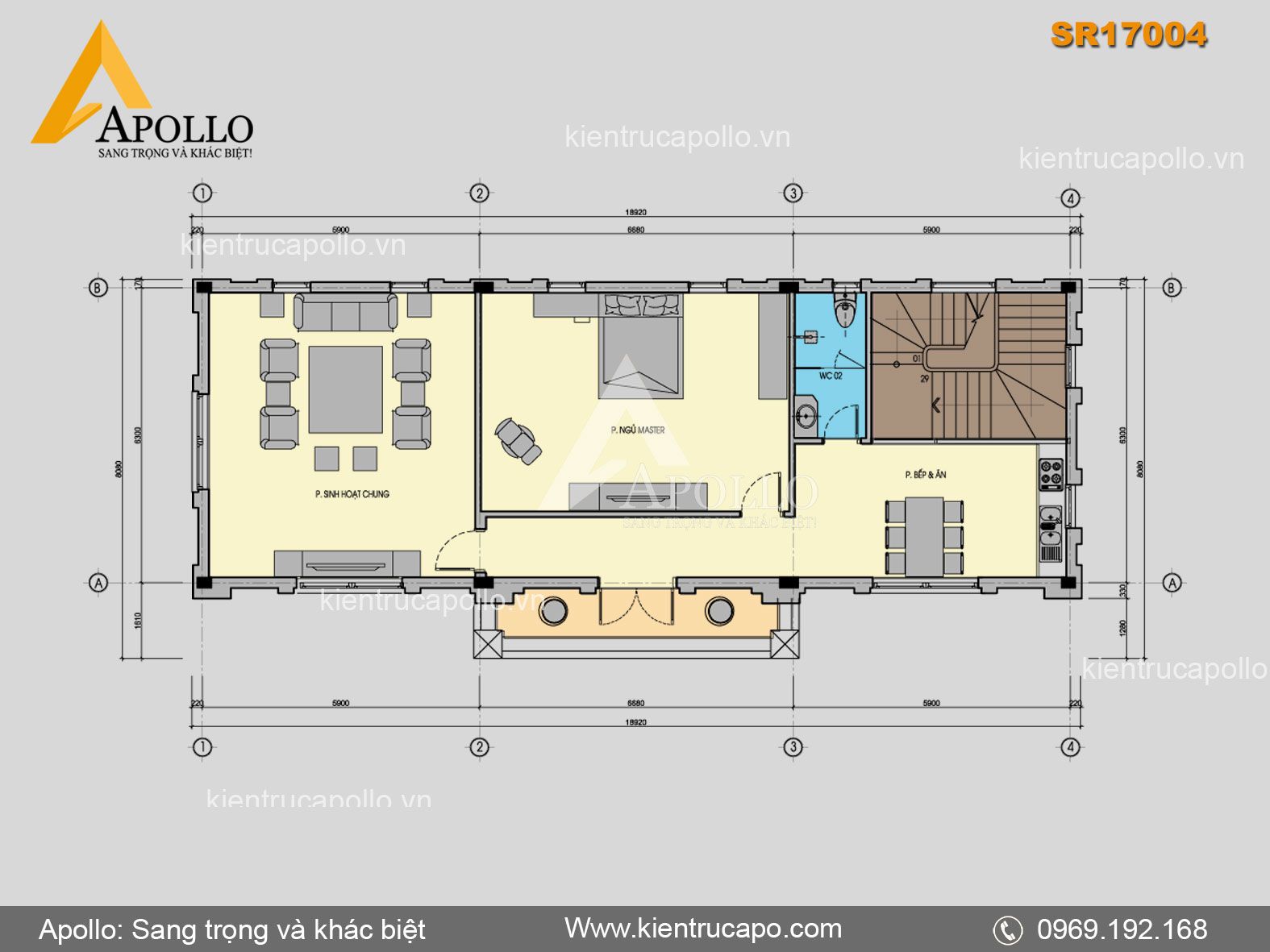 Showroom phong cách kiến trúc tráng lệ (SR17004)